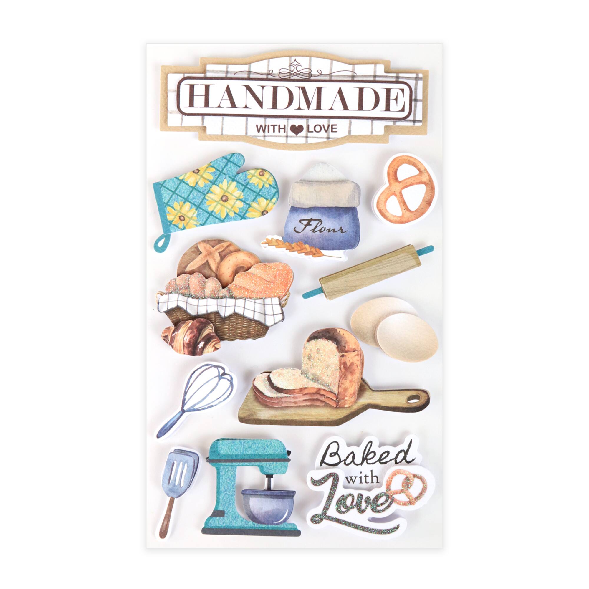 Baked with Love Dimensional Stickers by Recollections™